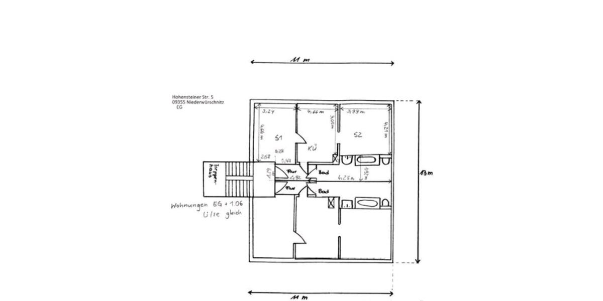 2 Raumwohnung in Niederwürschnitz Hohensteiner str 5. 2 zimmer