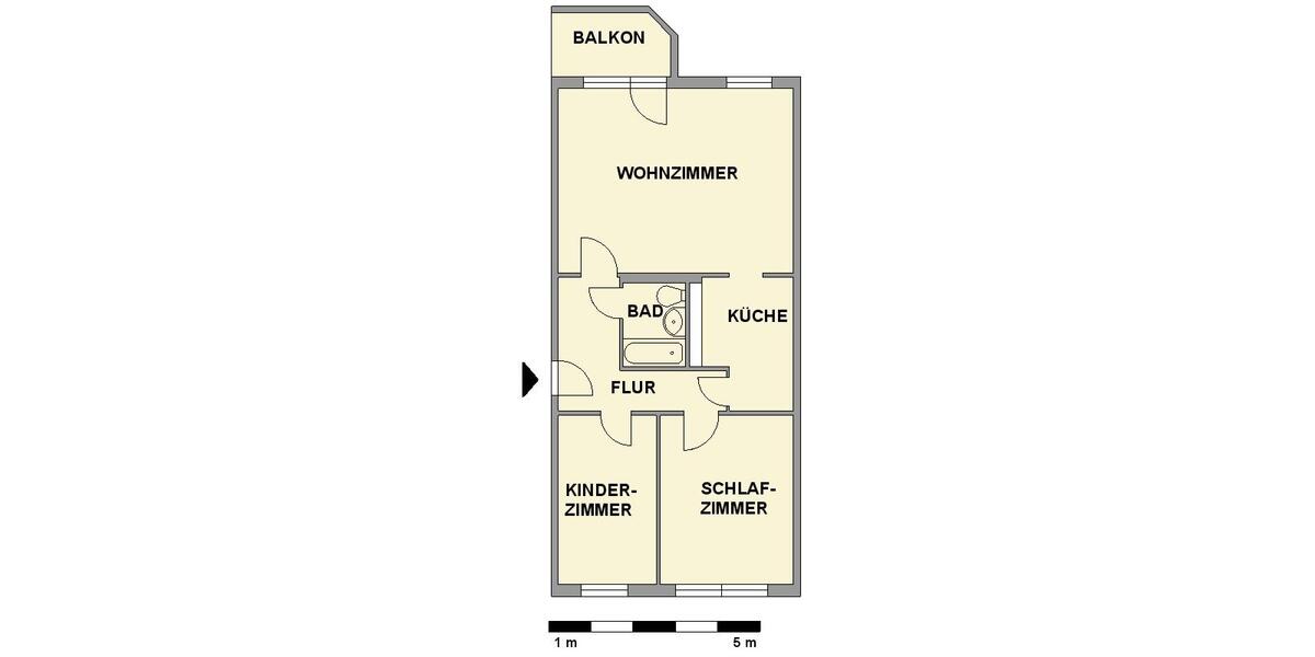 Etagenwohnung Chemnitz Altendorf - 3 Zimmer, 71 m&sup2;, 427&euro; | Angebot:26682245