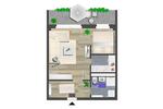 Etagenwohnung Chemnitz Markersdorf - 1 Zimmer, 36 m&sup2;, 215&euro; | Angebot:26682576