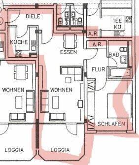 Etagenwohnung Chemnitz Schloßchemnitz - 2 Zimmer, 56 m&sup2;, 59.000&euro; | Angebot:26487079