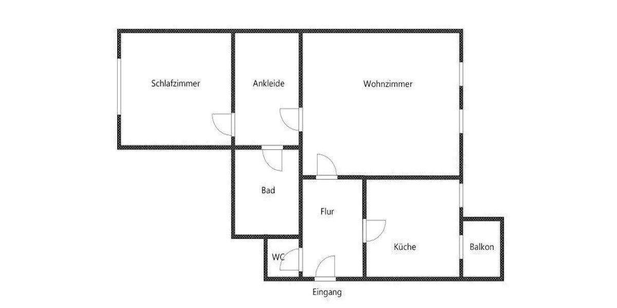 Etagenwohnung Chemnitz Kapellenberg - 2 Zimmer, 74 m&sup2;, 480&euro; | Angebot:26338024