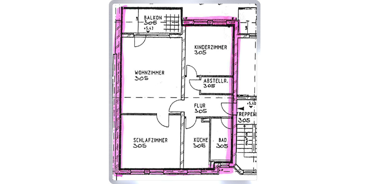 Etagenwohnung Mittweida - 3 Zimmer, 82 m&sup2;, 119.000&euro; | Angebot:26188662