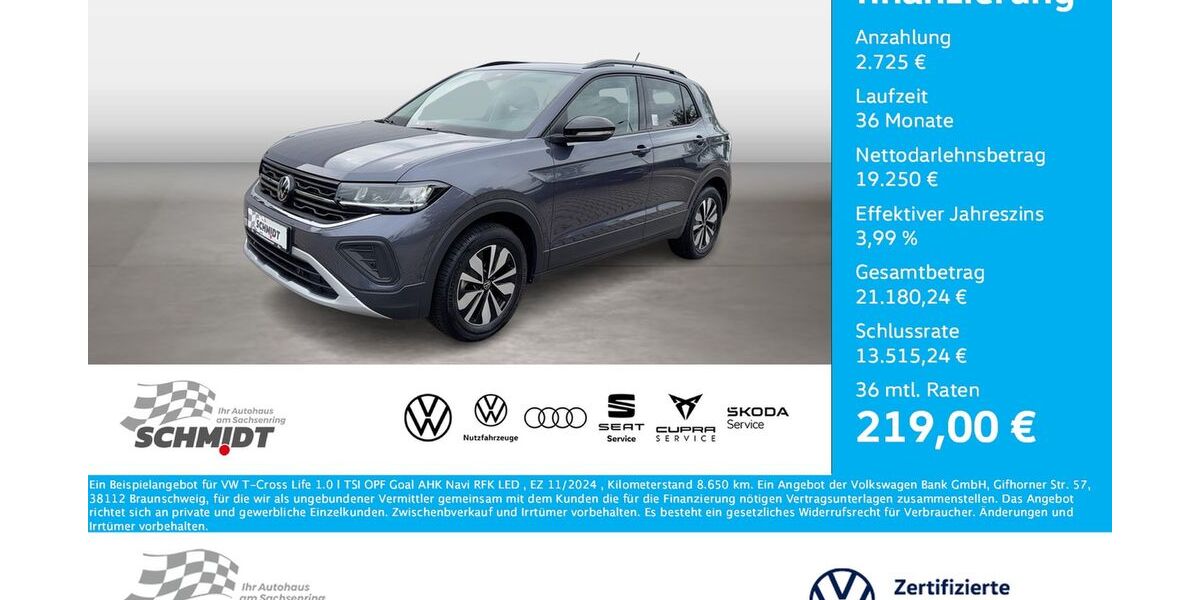 VW T-Cross 8.650 km 19.975 &euro; Bernsdorf 09337