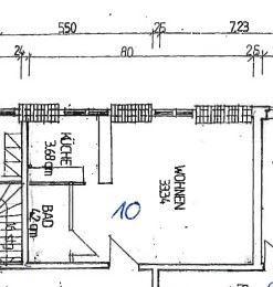 Dachgeschoßwohnung Chemnitz Altendorf - 2 Zimmer, 41 m&sup2;, 185&euro; | Angebot:26635761