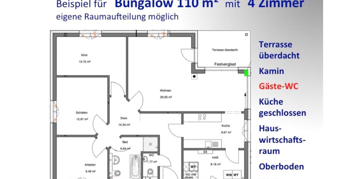 Bungalow Chemnitz Röhrsdorf - 4 Zimmer, 110 m&sup2;, 1.280&euro; | Angebot:24680281