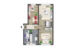 Etagenwohnung Chemnitz Helbersdorf - 3 Zimmer, 58 m&sup2;, 355&euro; | Angebot:26682156