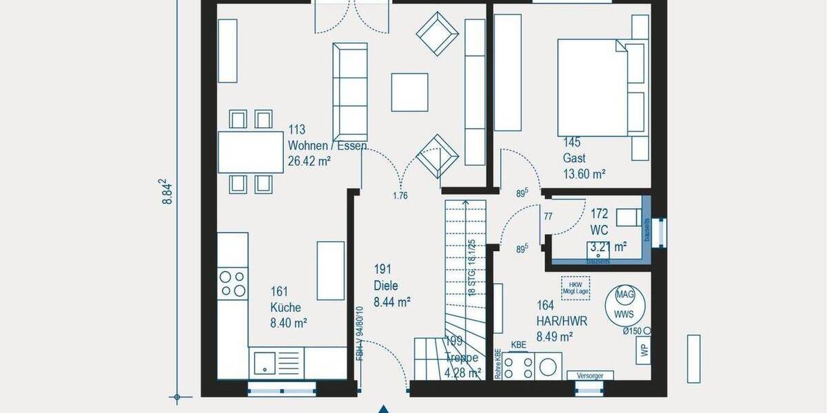 Einfamilienhaus Waldheim Rudelsdorf - 4 Zimmer, 142 m&sup2;, 239.429&euro; | Angebot:26037236