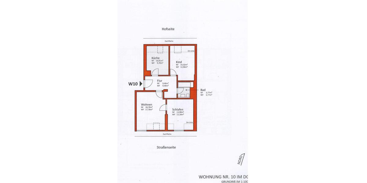 Dachgeschoßwohnung Chemnitz Bernsdorf - 3 Zimmer, 67 m&sup2;, 69.000&euro; | Angebot:25218828