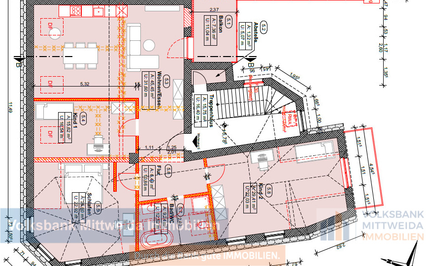 Hochwertig sanierte 4-Raum-Wohnung im 2.OG mit Balkon *Erstbezug*