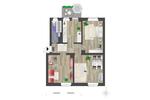 Erdgeschoßwohnung Chemnitz Kapellenberg - 3 Zimmer, 62 m&sup2;, 373&euro; | Angebot:26682186