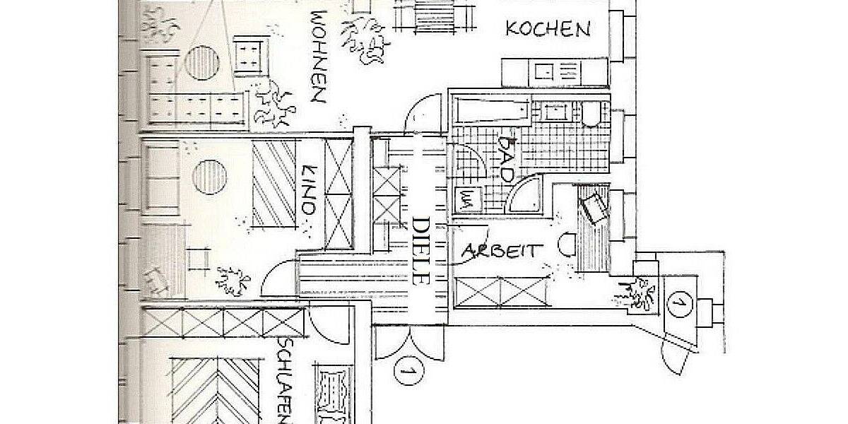 Etagenwohnung Chemnitz Gablenz - 4 Zimmer, 87 m&sup2;, 464&euro; | Angebot:26246811