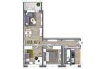 Etagenwohnung Chemnitz Gablenz - 3 Zimmer, 71 m&sup2;, 385&euro; | Angebot:26826520
