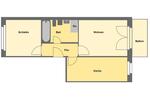 Dachgeschoßwohnung Chemnitz Hilbersdorf - 2 Zimmer, 54 m&sup2;, 350&euro; | Angebot:25419565
