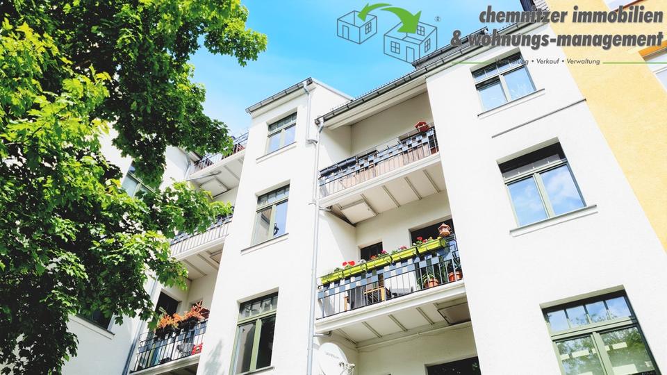 Preiswerte 1-Raum-Wohnung mit Balkon auf dem Chemnitzer Kaßberg 1 zimmer