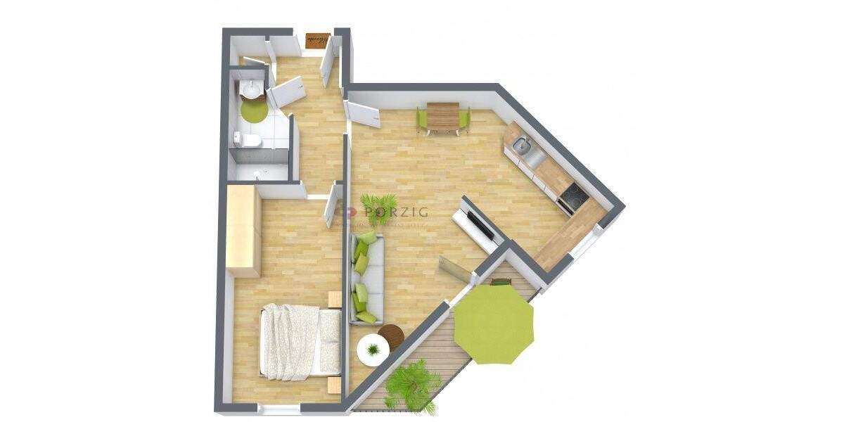 Etagenwohnung Chemnitz Yorckgebiet - 2 Zimmer, 55 m&sup2;, 68.000&euro; | Angebot:25040582