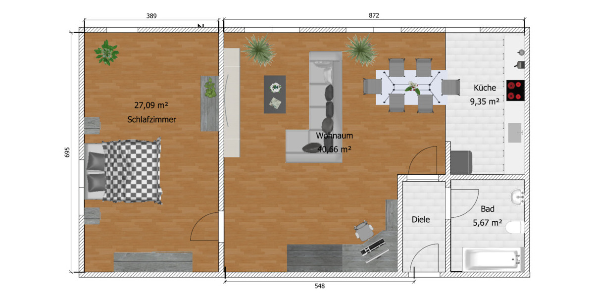 Etagenwohnung Waldheim Schönberg - 2 Zimmer, 45.900&euro; | Angebot:24113302