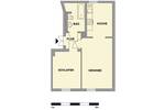 Etagenwohnung Chemnitz OT Mittelbach Mittelbach - 2 Zimmer, 46 m&sup2;, 235&euro; | Angebot:26816553
