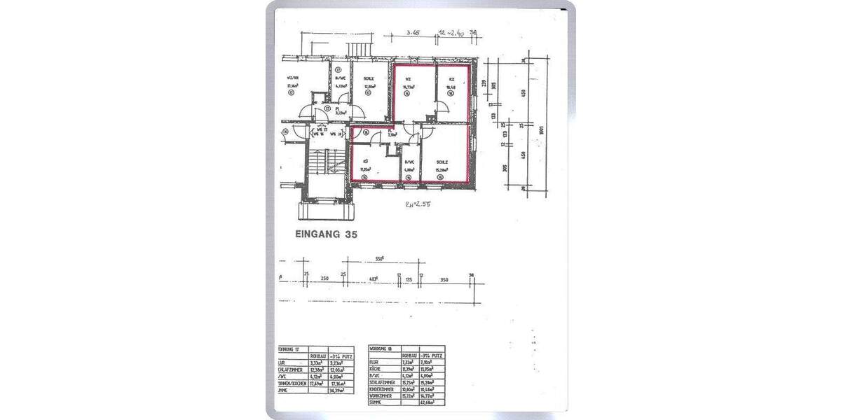 Etagenwohnung Mittweida - 3 Zimmer, 62 m&sup2;, 69.000&euro; | Angebot:25820013