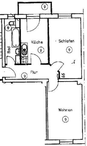 Etagenwohnung Chemnitz Ebersdorf - 2 Zimmer, 52 m&sup2;, 230&euro; | Angebot:26440935