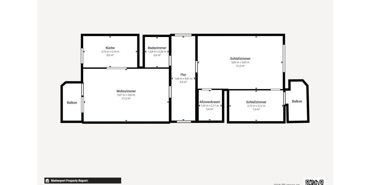 Etagenwohnung Chemnitz Klaffenbach - 3 Zimmer, 79 m&sup2;, 448&euro; | Angebot:26681338