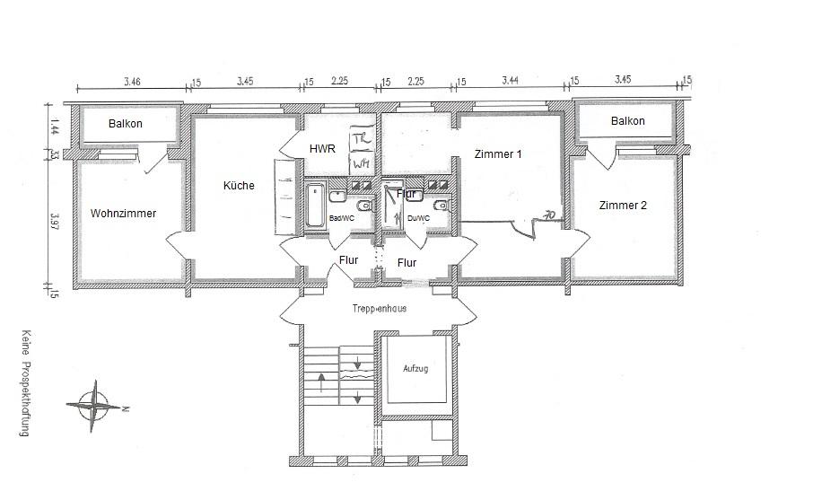 Erdgeschoßwohnung Chemnitz Adelsberg - 3 Zimmer, 92 m&sup2;, 571&euro; | Angebot:25883842