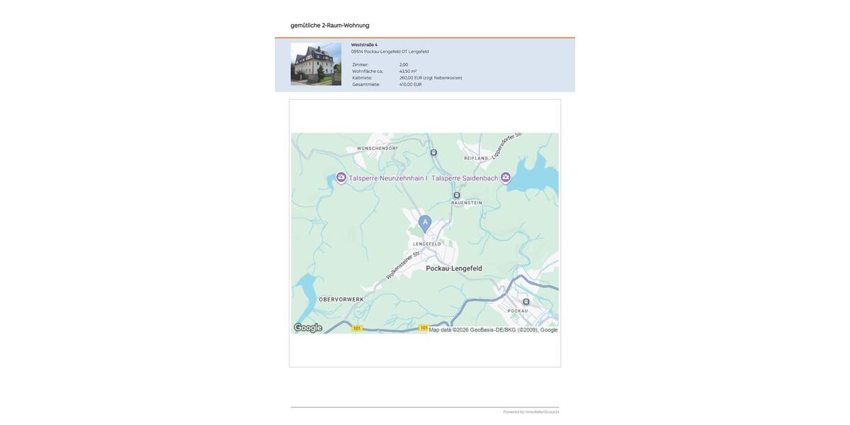 Dachgeschoßwohnung Pockau-Lengefeld Lengefeld - 5 Zimmer, 44 m&sup2;, 240&euro; | Angebot:25648134