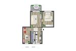 Etagenwohnung Chemnitz Adelsberg - 3 Zimmer, 59 m&sup2;, 370&euro; | Angebot:26682116