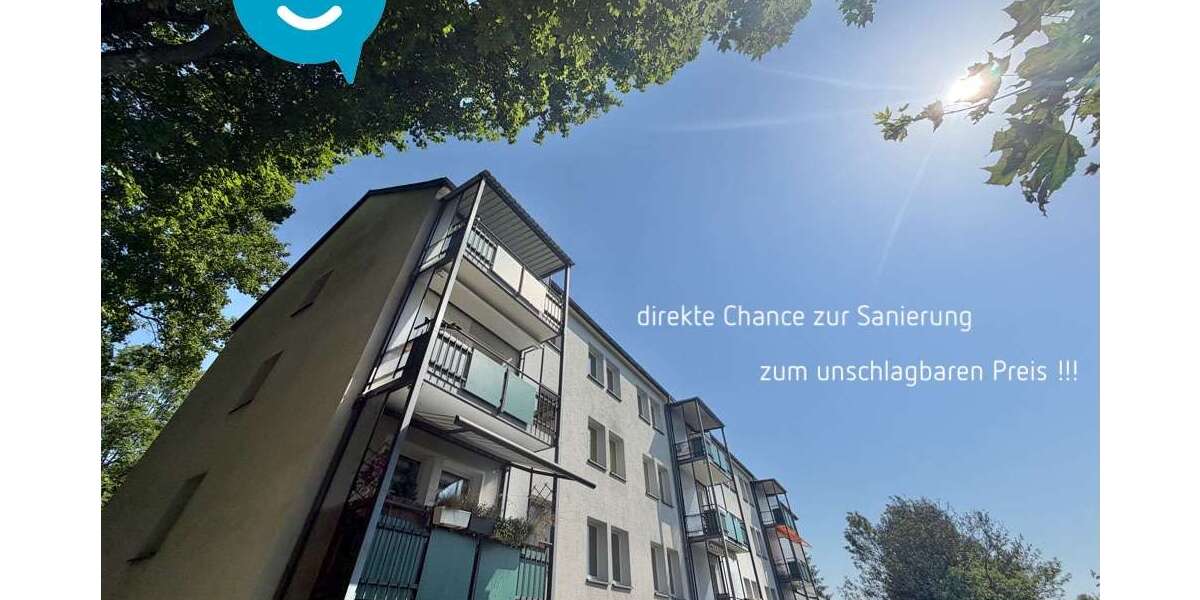Etagenwohnung Chemnitz Bernsdorf - 3 Zimmer, 58 m&sup2;, 42.000&euro; | Angebot:27016060