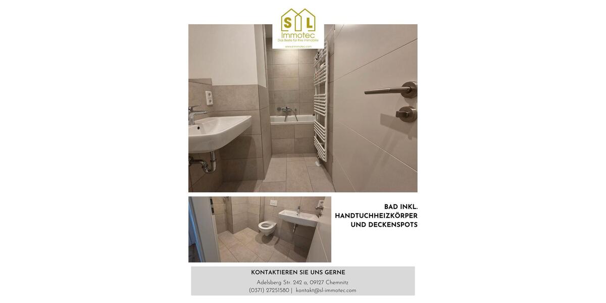 Etagenwohnung Chemnitz Hilbersdorf - 4 Zimmer, 93 m&sup2;, 750&euro; | Angebot:25919806