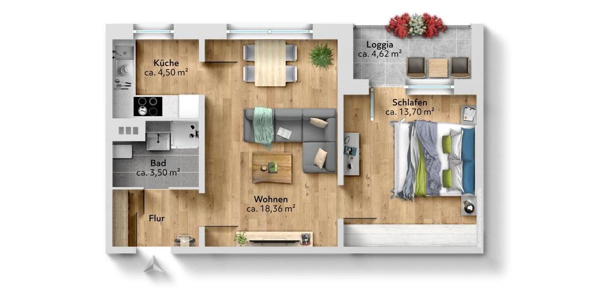 Ihr frisch sanierter 2-Raumtraum! 2 zimmer