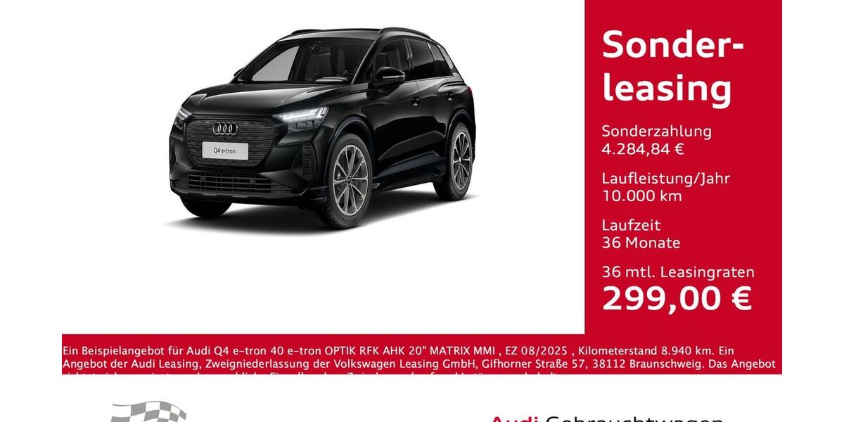 Audi Q4 e-tron 8.940 km 41.975 &euro; Bernsdorf 09337