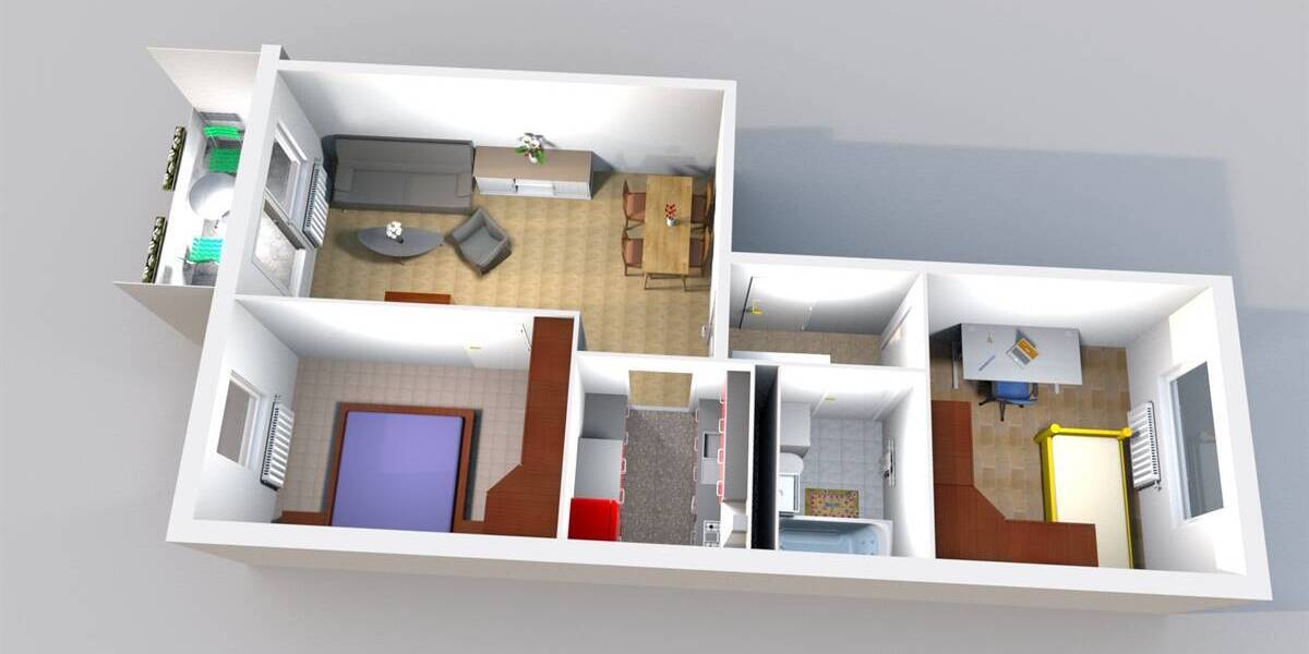 Etagenwohnung Hainichen - 3 Zimmer, 55 m&sup2;, 279&euro; | Angebot:26403175