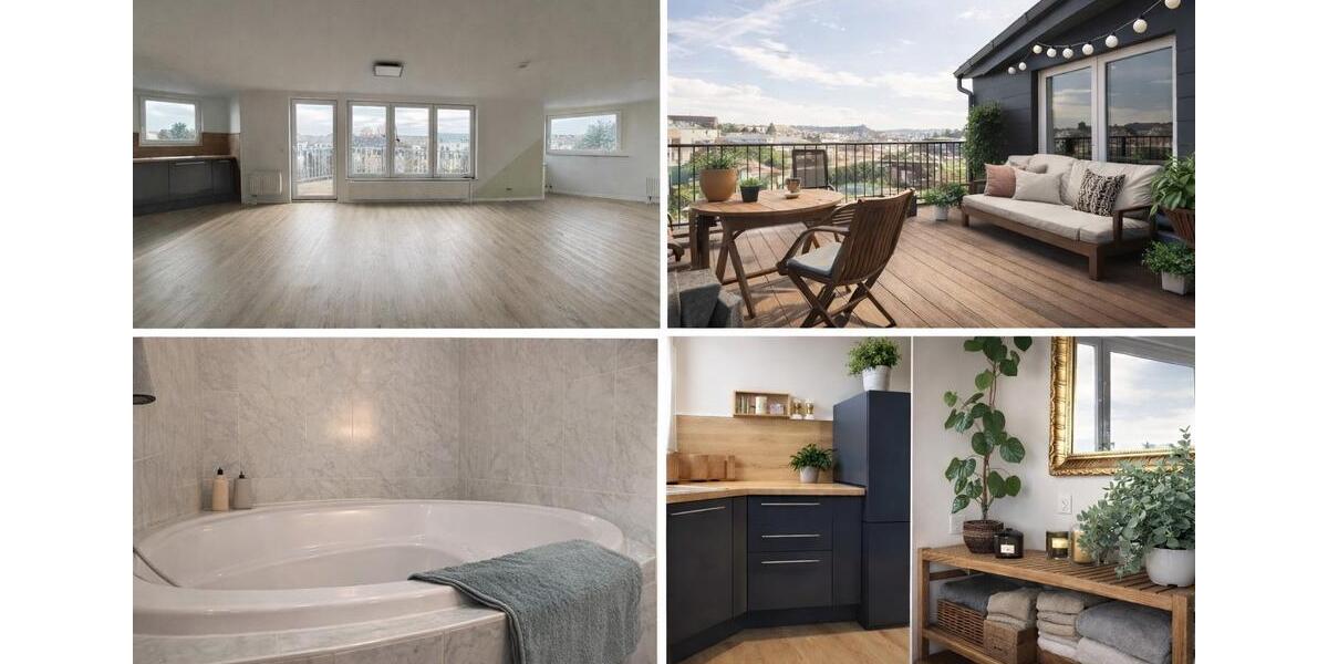 Dachgeschoßwohnung Chemnitz Kapellenberg - 3 Zimmer, 90 m&sup2;, 198.000&euro; | Angebot:26025185