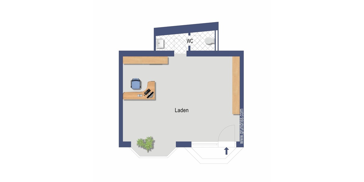 Laden, Büro, Kosmetiksalon? Hier können Sie sich entfalten im Zentrum von Mittweida 1 zimmer