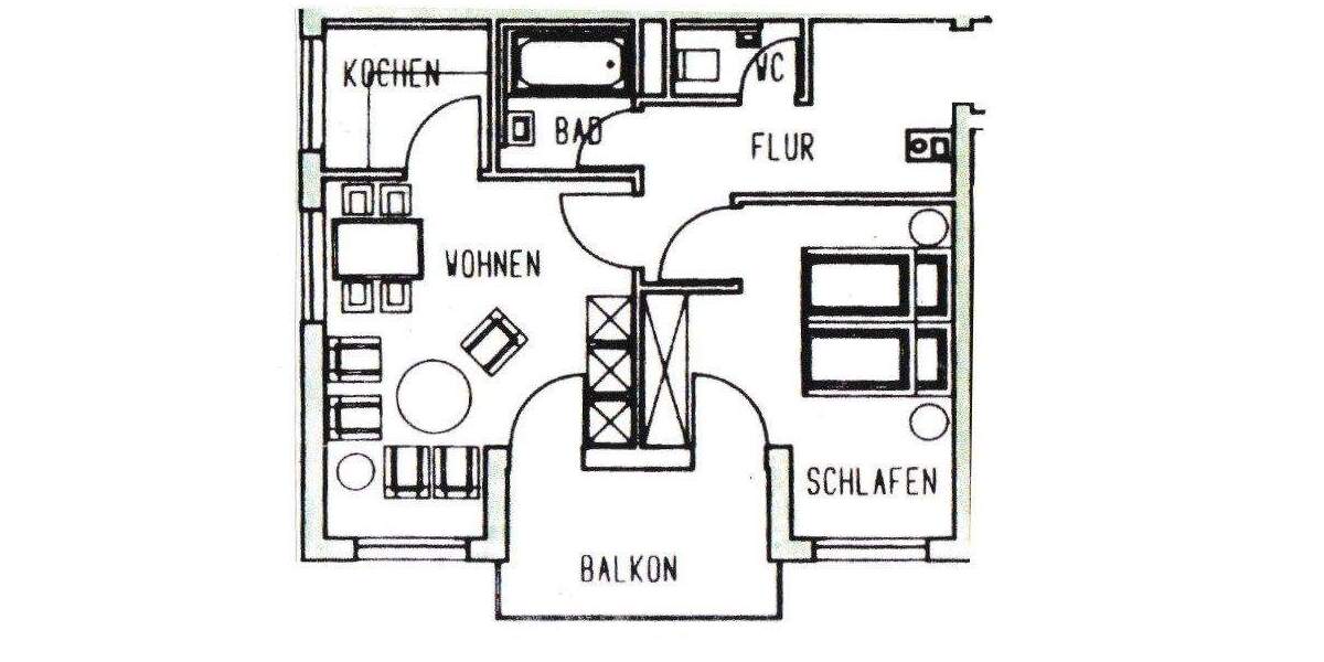 Frisch renoviert! 2-Raumwhg. mit Balkon, TG-Stpl. (duplex, saniert), Neubau 1997! Leerstand! 2 zimmer