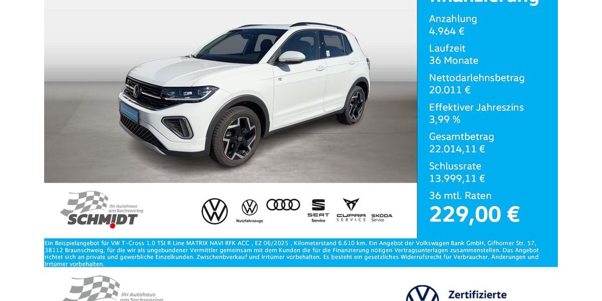 VW T-Cross 6.610 km 24.975 &euro; Bernsdorf 09337