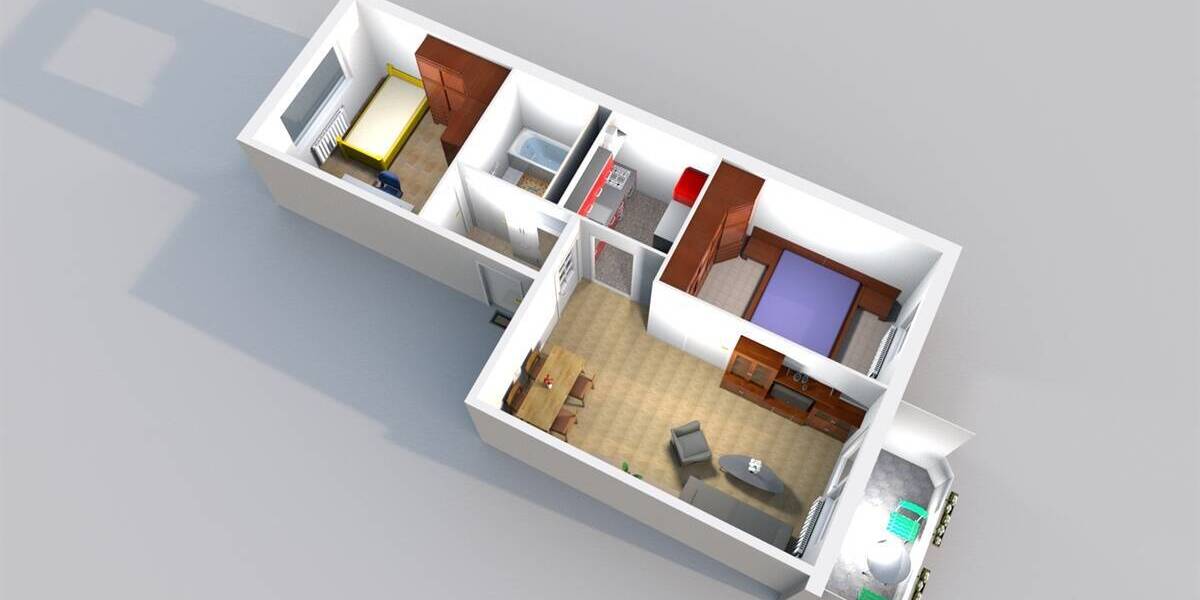 Etagenwohnung Hainichen - 3 Zimmer, 55 m&sup2;, 279&euro; | Angebot:26403175