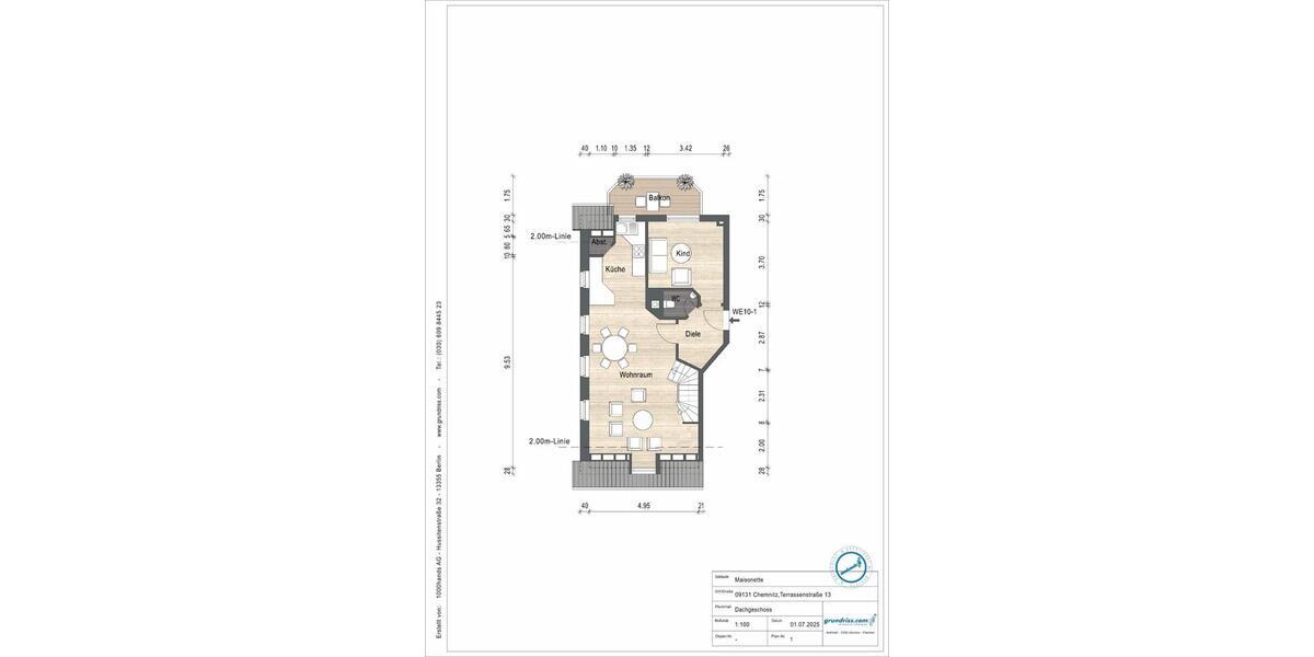 Maisonettenwohnung Chemnitz Ebersdorf - 3 Zimmer, 83 m&sup2;, 570&euro; | Angebot:26587866