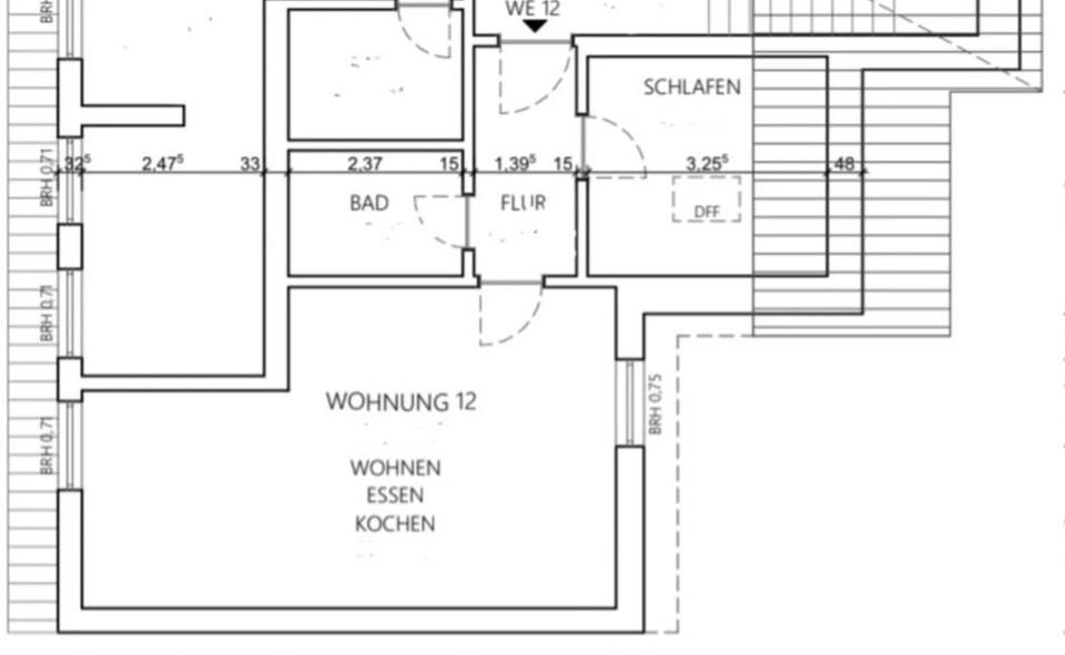 Dachgeschoßwohnung Chemnitz Altendorf - 2 Zimmer, 45 m&sup2;, 300&euro; | Angebot:26340765