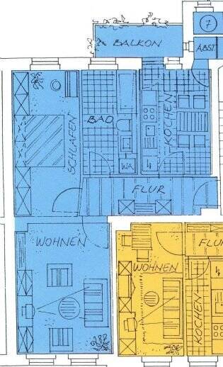 Etagenwohnung Chemnitz Ebersdorf - 2 Zimmer, 63 m&sup2;, 318&euro; | Angebot:26731162