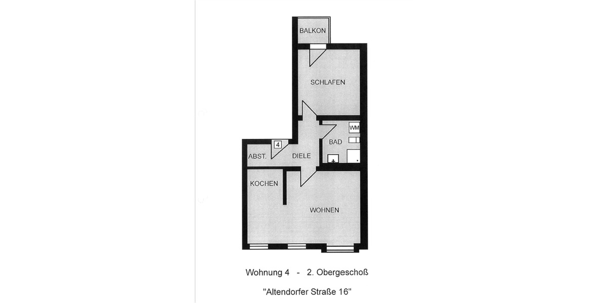Etagenwohnung Chemnitz Altendorf - 2 Zimmer, 53 m&sup2;, 300&euro; | Angebot:26443797