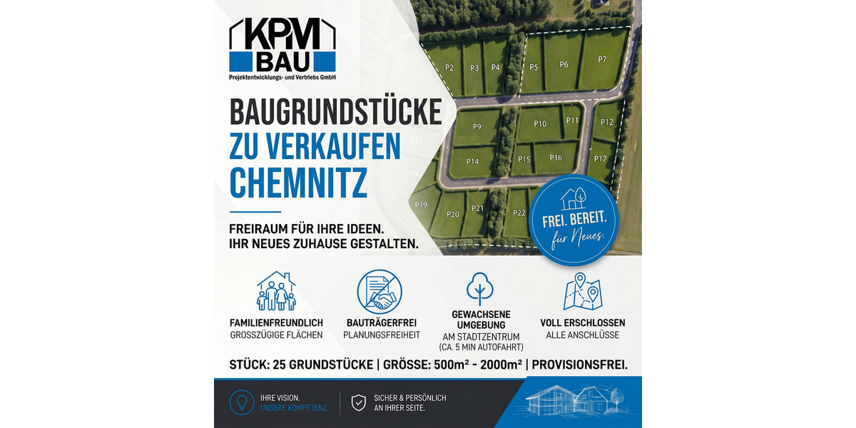Grundstück Chemnitz Borna-Heinersdorf - 206.400&euro; | Angebot:26488526