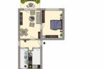 Etagenwohnung Chemnitz Kapellenberg - 2 Zimmer, 48 m&sup2;, 260&euro; | Angebot:26916697