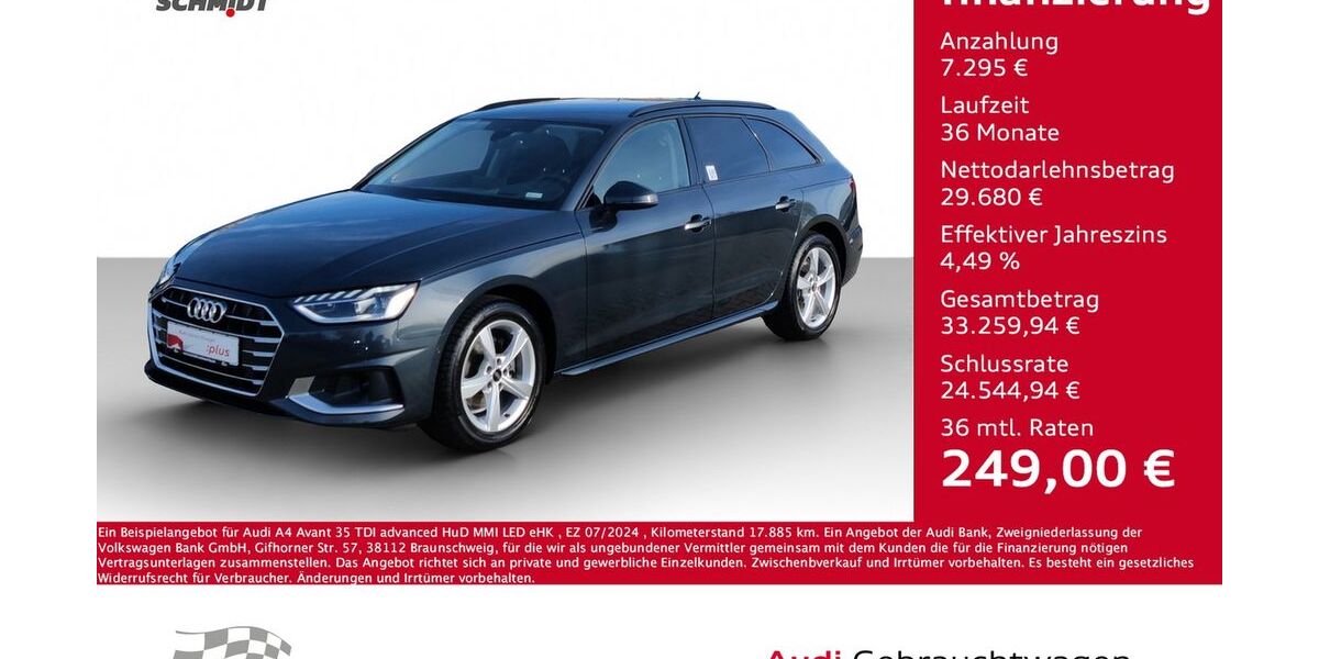 Audi A4 17.885 km 36.975 &euro; Bernsdorf 09337