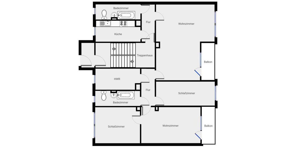 Etagenwohnung Chemnitz Markersdorf - 6 Zimmer, 126 m&sup2;, 641&euro; | Angebot:25419557