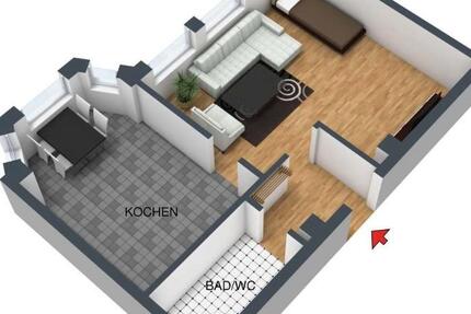 Wohnung Chemnitz Kapellenberg - 1 Zimmer, 53 m&sup2;, 340&euro; | Angebot:26597860