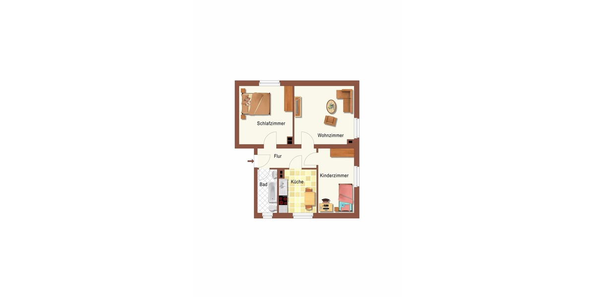 3-Zimmer in ruhiger und gepflegter Wohnlage von Rochlitz - Etagenwohnung Rochlitz | Angebot:26991658
