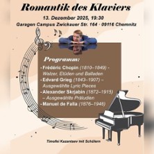 Romantik des Klaviers 13.12.2025 Garagen-Campus Chemnitz Kreativwerkstatt