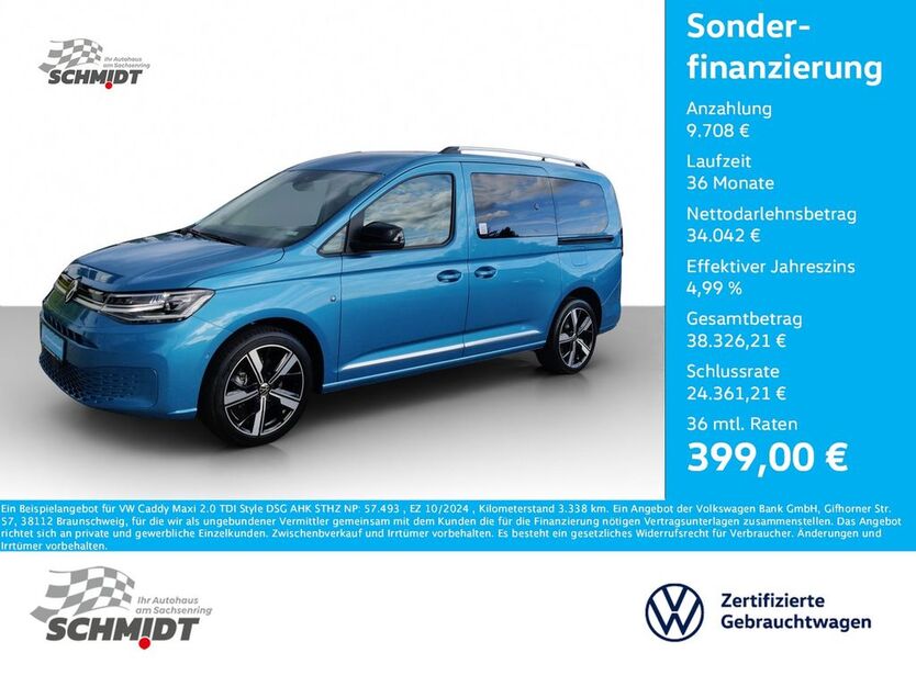 VW Caddy Maxi 3.338 km 43.750 € Bernsdorf 09337