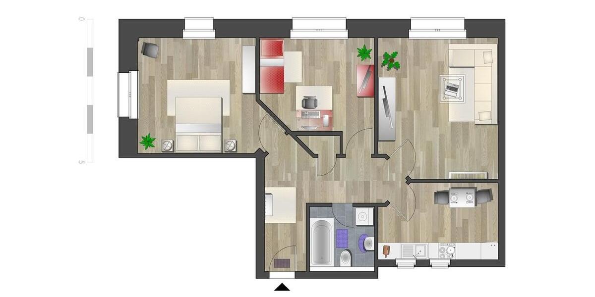 Erdgeschoßwohnung Chemnitz Hilbersdorf - 3 Zimmer, 78 m&sup2;, 380&euro; | Angebot:26681293